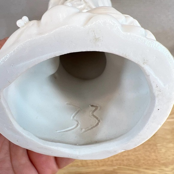 Antique Chinese Blanc de Chine‎ White Porcelain Guan Yin Statue Figurine 8” - Picture 7 of 9